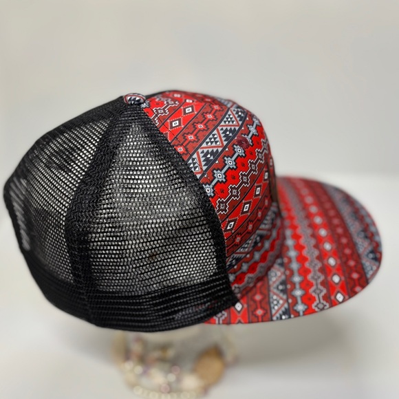 Southwestern Cactus | Aztec Pattern Snapback | Western Festival Cap | Like New - Picture 5 of 9